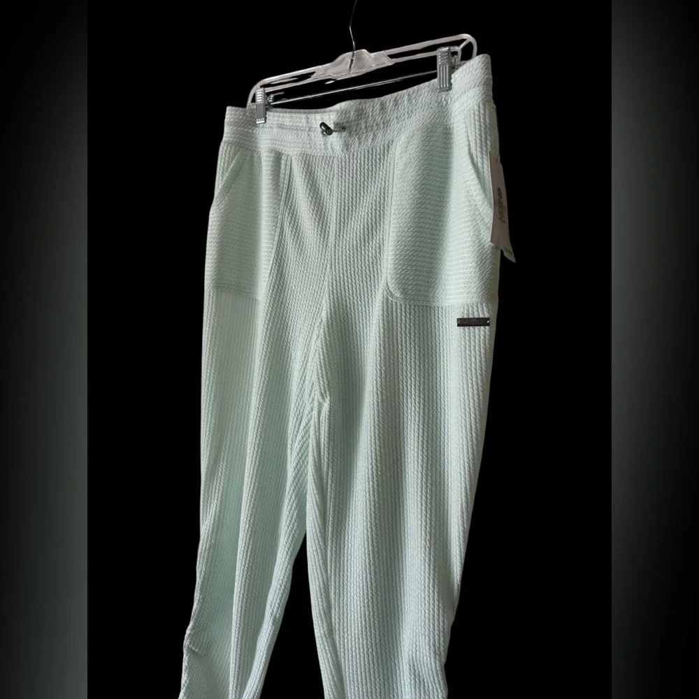 Nine West Mint Green Textured Joggers